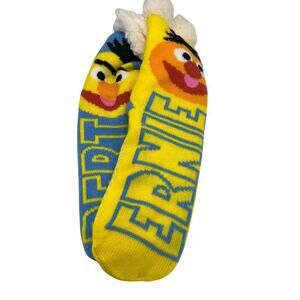 Sesame Street Bert And Ernie Fuzzy Fleece Lined Socks OS. NWOT